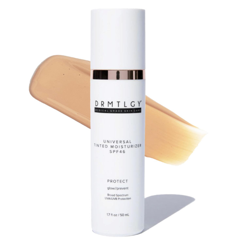 DRMTLGY Anti-Aging Tinted Moisturizer SPF 46 – Hydrating Sheer Face Sunscreen & 