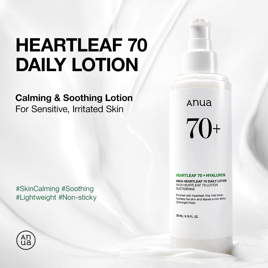 Anua Heartleaf Daily Lotion – Lightweight Face Moisturizer with Hyaluronic Acid 