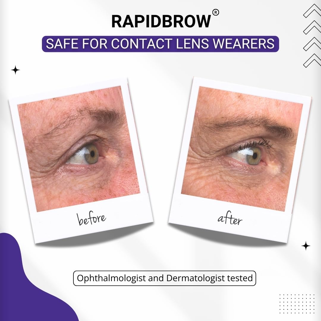 RAPIDBROW Eyebrow Enhancing Serum | Thicker, Fuller Looking Brows | Nourishing P