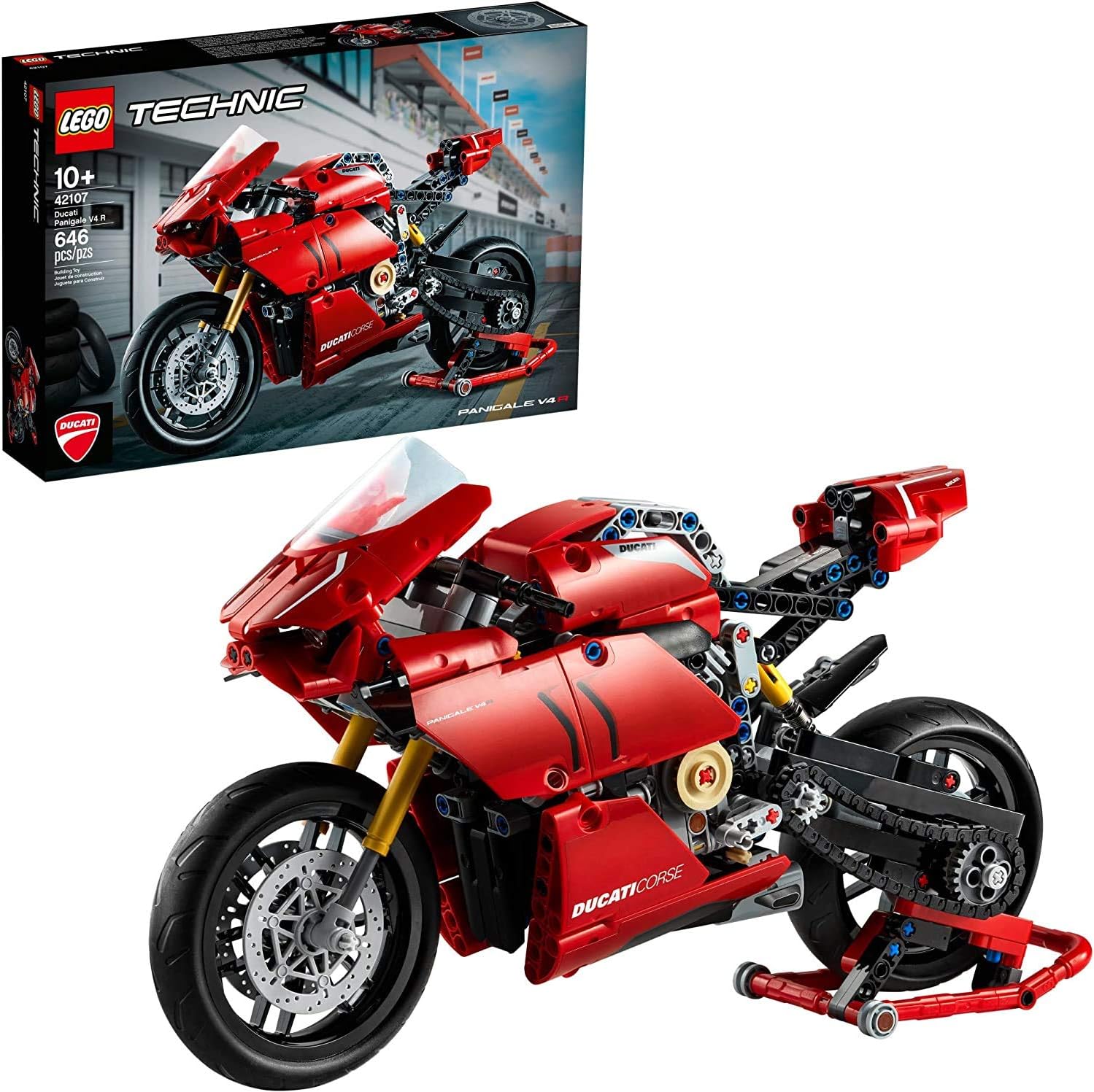 LEGO Technic Ducati Panigale V4 R Motorcycle 42107 – Collectible Superbike Model