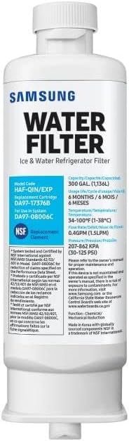 SAMSUNG Genuine Refrigerator Water & Ice Filter HAF-QIN/EXP – Carbon Block Filtr