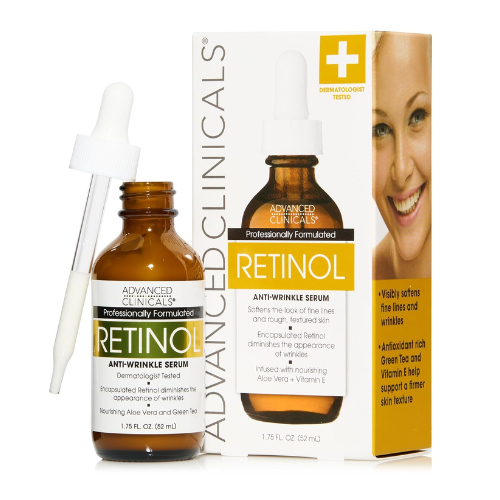 Advanced Clinicals Retinol Serum for Face – Anti-Aging Face Moisturizer with Vit