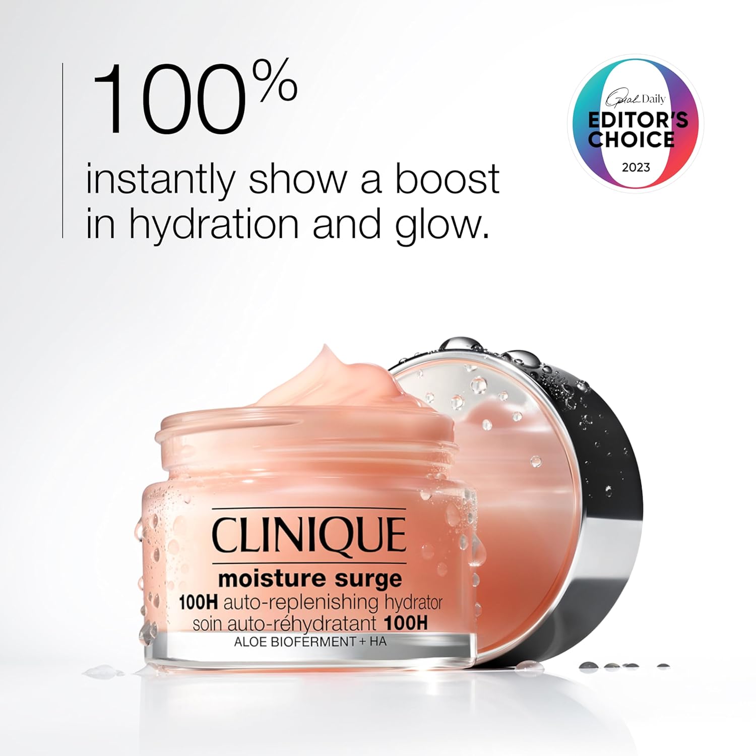 Clinique Moisture Surge 100H Auto-Replenishing Hydrator – Oil-Free Face Moisturi