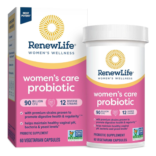 Renew Life Women’s Probiotic Capsules 90 Billion CFU – Supports pH Balance, Vagi