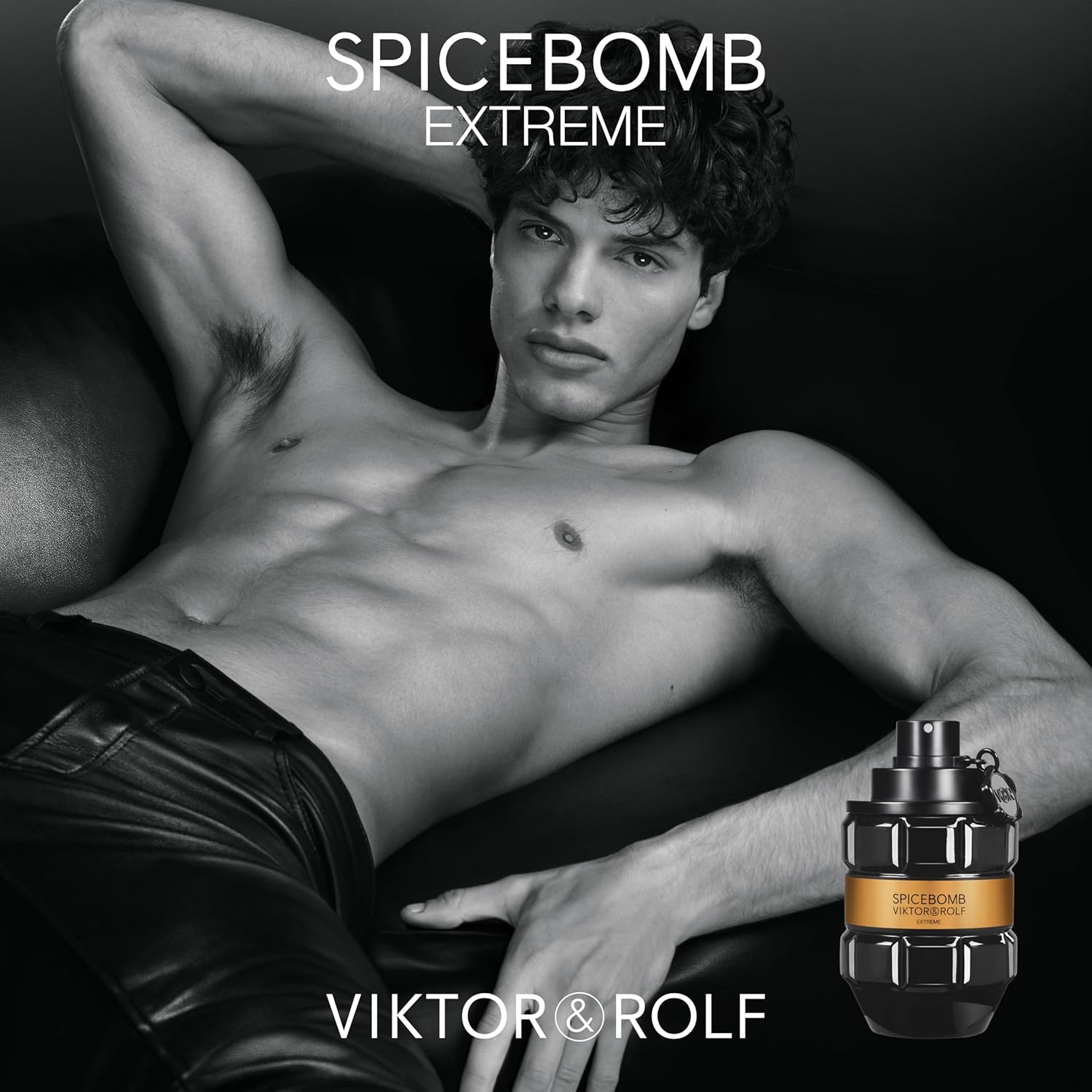 Viktor&Rolf - Spicebomb Extreme Eau de Parfum - Woody & Spicy - Cologne for Men - With Notes of Amber & Vanilla - 3 Fl Oz