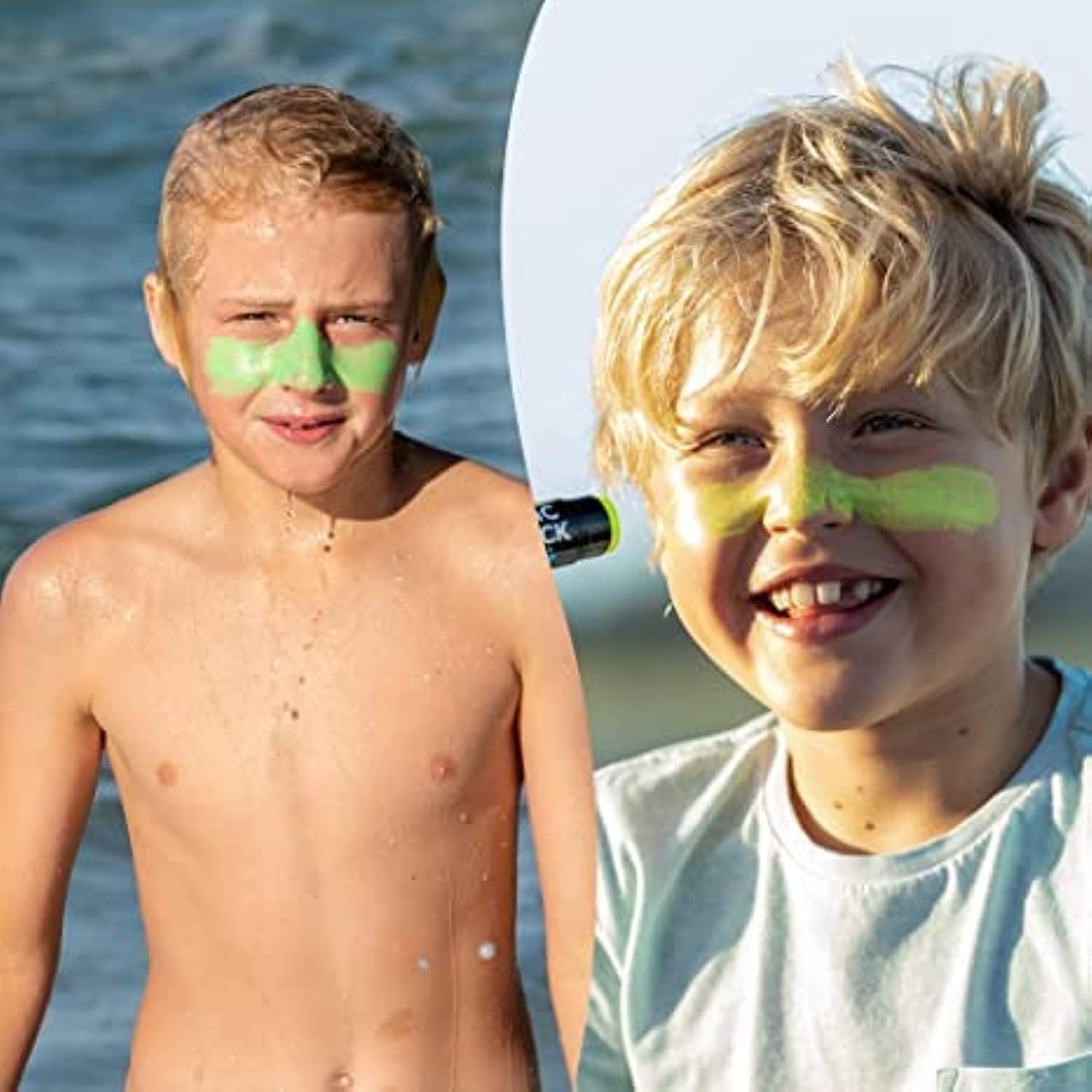 Sun Zapper Zinc Oxide Sunscreen Stick SPF 50+ – 4-Pack Tinted Sticks (Pink, Blue