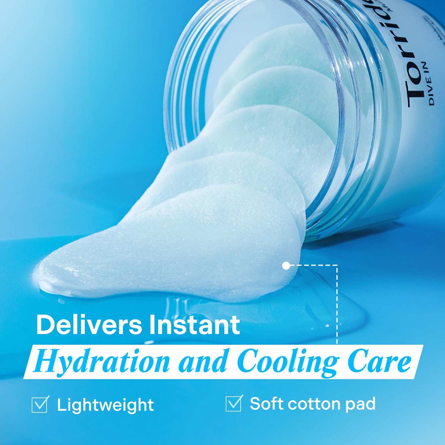 Torriden DIVE IN Multi Pad – Serum-Infused Hydrating Facial Pads with Hyaluronic