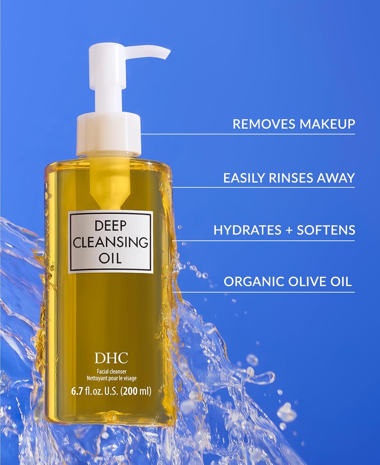 DHC Deep Cleansing Oil – Facial Cleansing Oil & Makeup Remover – Deep Cleans Wit