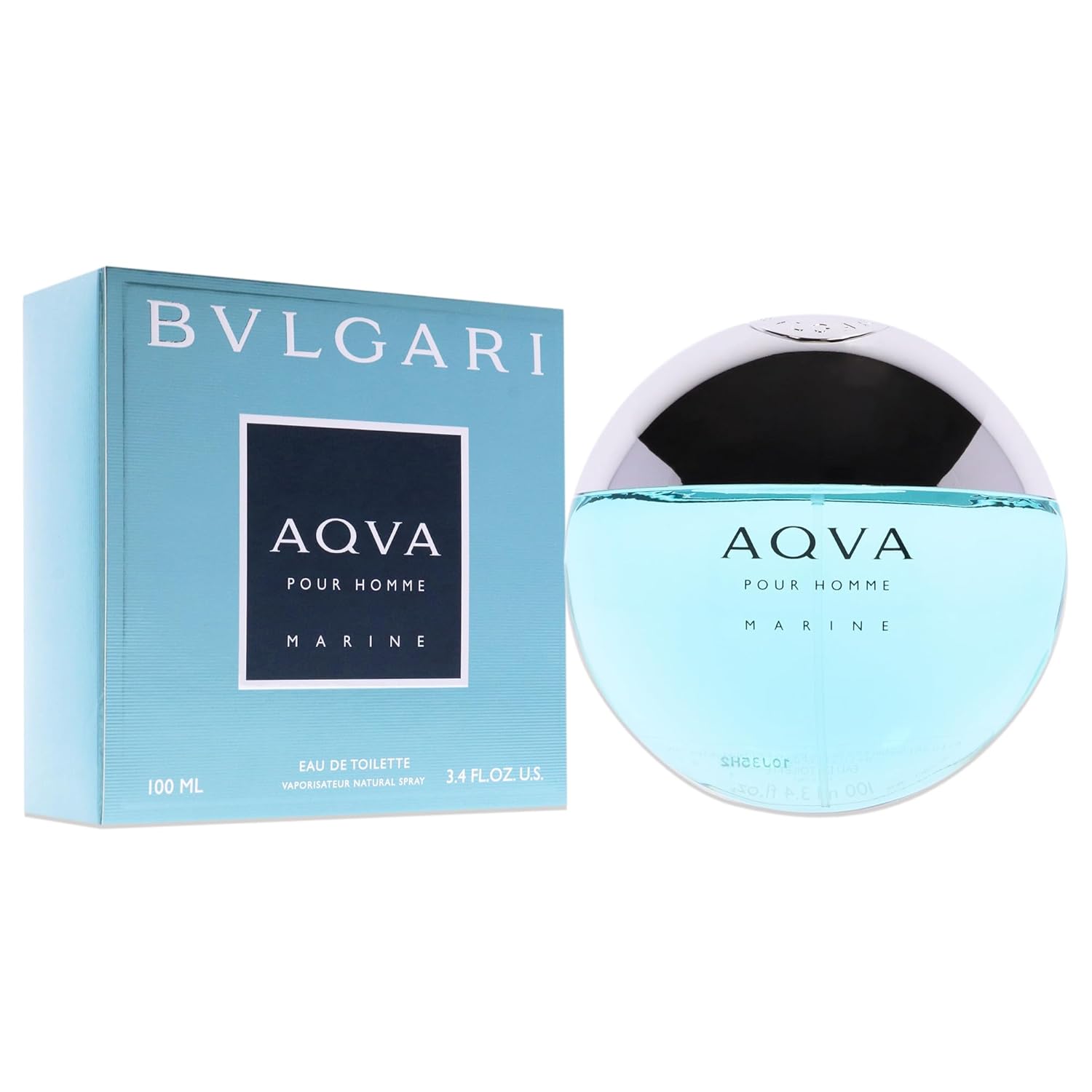 Bvlgari Aqva Pour Homme Marine Eau De Toilette Spray for Men – Fresh Aquatic Fra