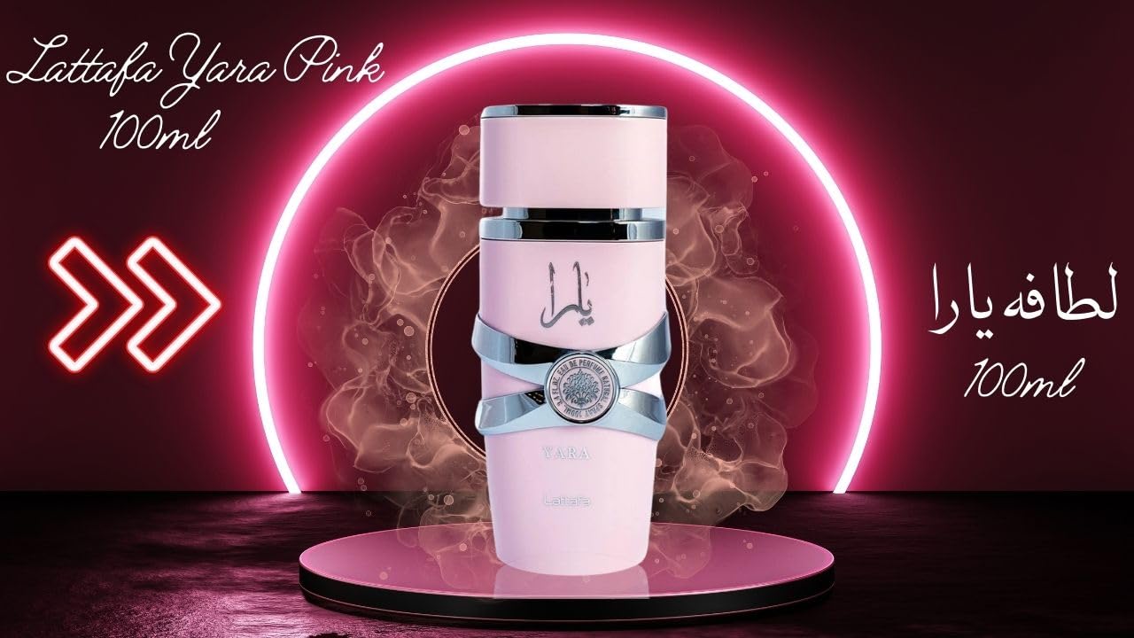 Yara Pink Eau De Parfum for Women, 100ml (3.4 fl oz) – Long-Lasting Floral & Fru