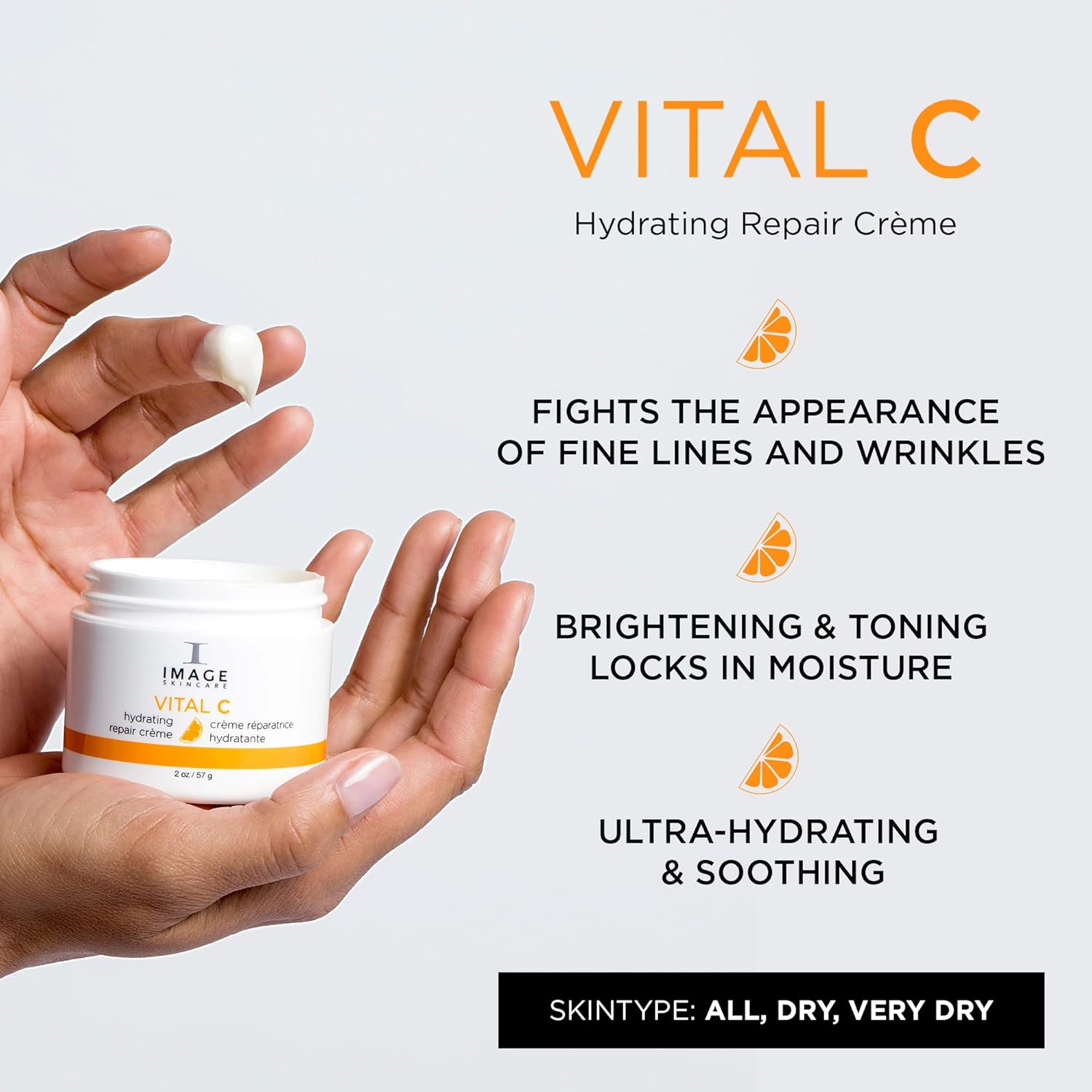 IMAGE Skincare VITAL C Hydrating Repair Crème | Night Face Cream with Hyaluronic