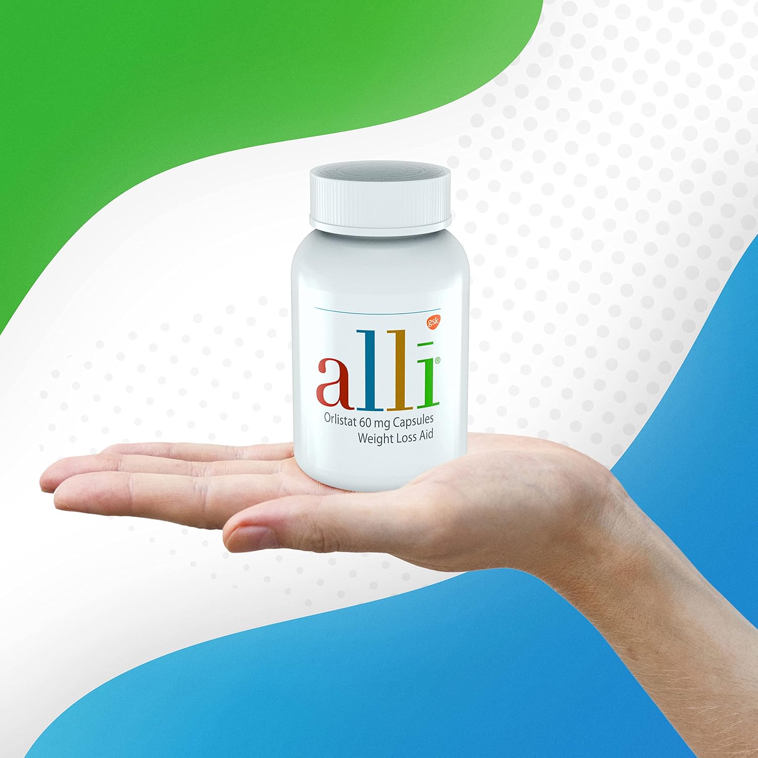 alli Diet Weight Loss Supplement Pills – Orlistat 60mg Capsules for Weight Manag