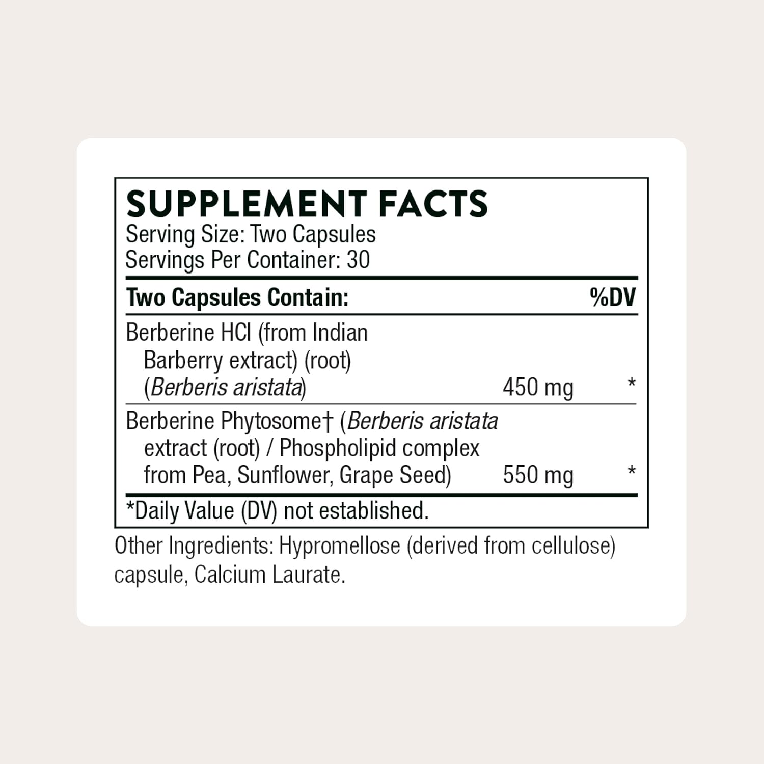 Thorne Berberine Dual Action Formula – Supports Heart Health, Cholesterol, Immun