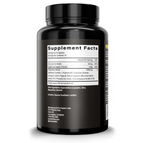 POPSTAR Labs Male Fertility & Semen Volume Support Supplement – Doctor Formulated Men’s Reproductive Health Capsules (120 Count)