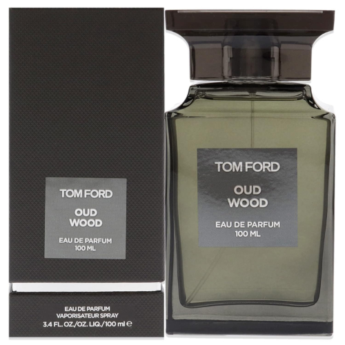 Tom Ford Oud Wood Eau de Parfum 3.4 oz – Luxury Woody Oriental Unisex Fragrance Perfume Black Edition