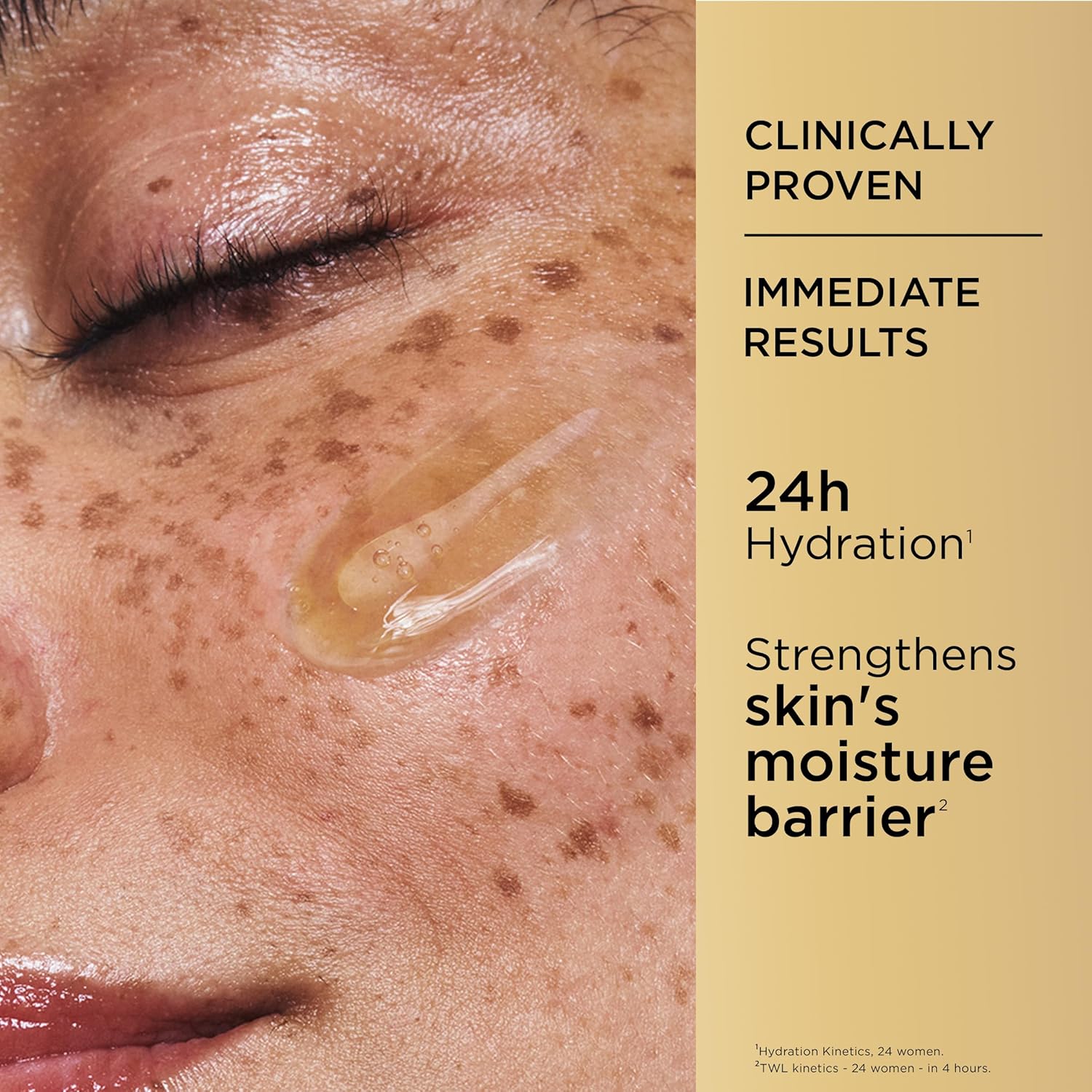 Clarins Double Serum Anti-Aging Face Serum –  Firming, Smoothing & Radiance Boosting with 24H Hydration for All Skin Types 1.7 fl oz