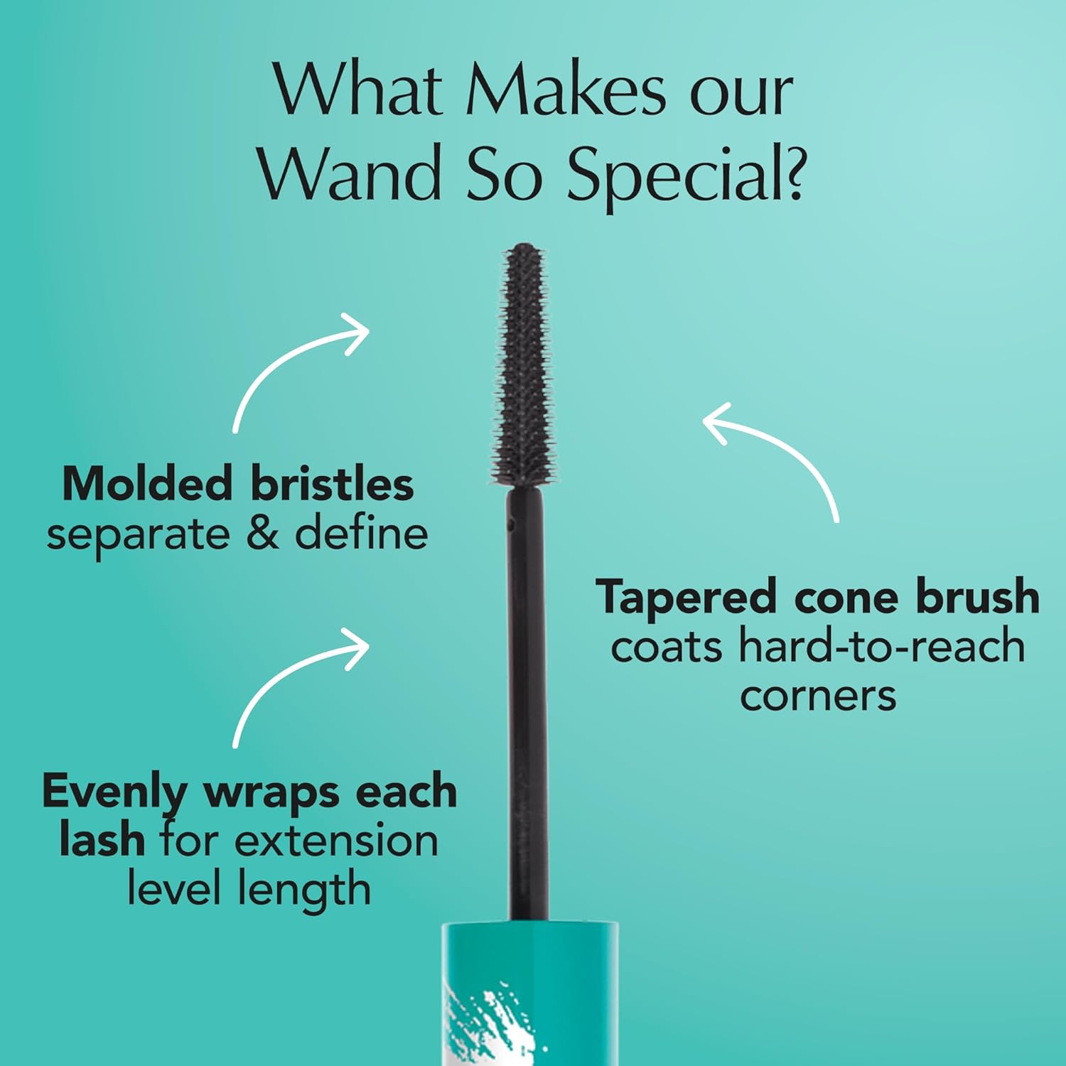 Thrive Causemetics Liquid Lash Extensions Mascara 0.38 oz – Lengthening Volumizing Tubing Mascara, Smudge Proof & Vegan Rich Black