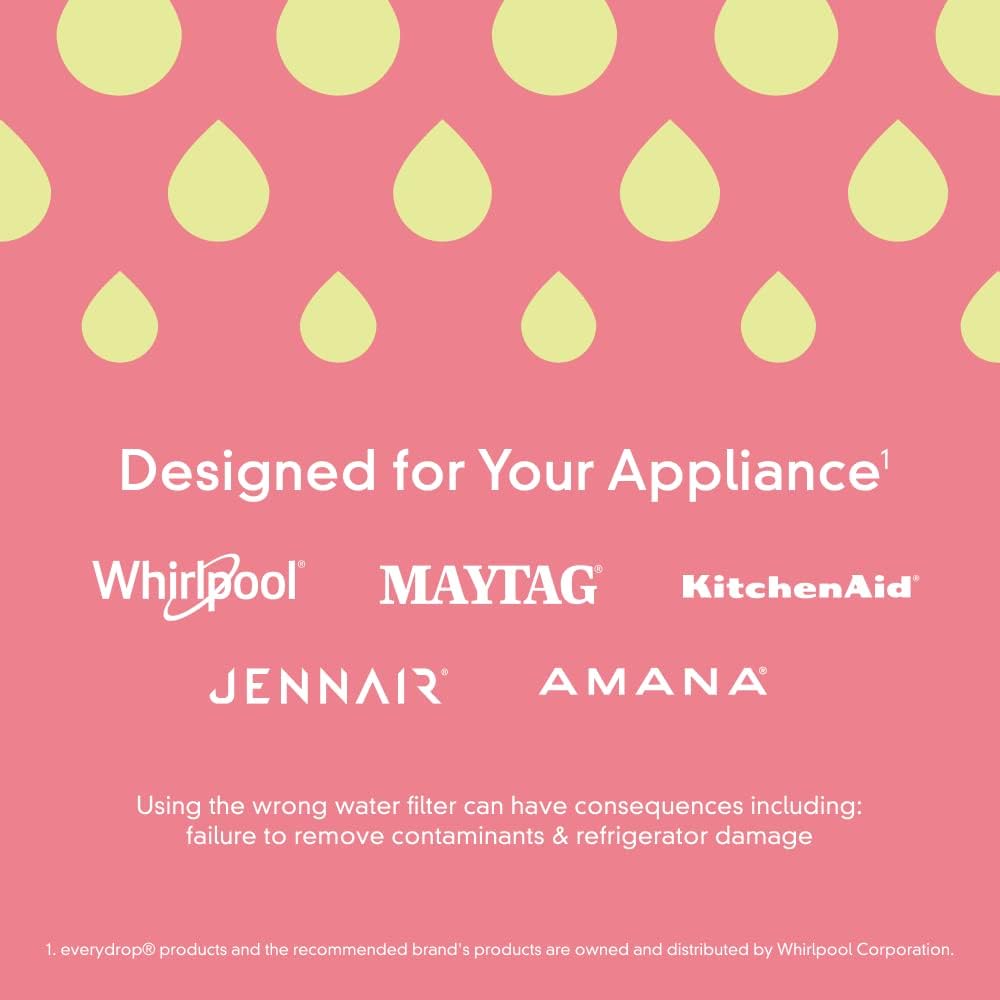 Whirlpool EveryDrop® Refrigerator Water & Ice Filter 2, EDR2RXD1, Single-Pack Re