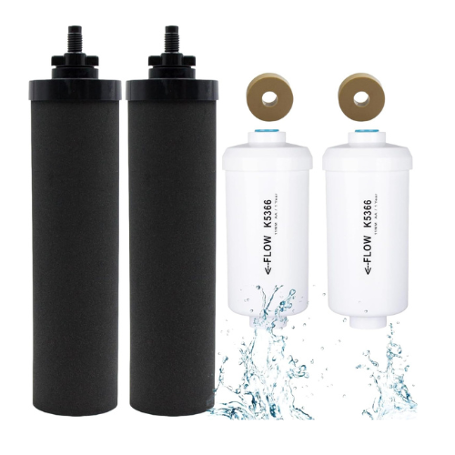 Water Filter Replacement for Berkey Systems, Compatible with BB9-2 Black & PF-2 