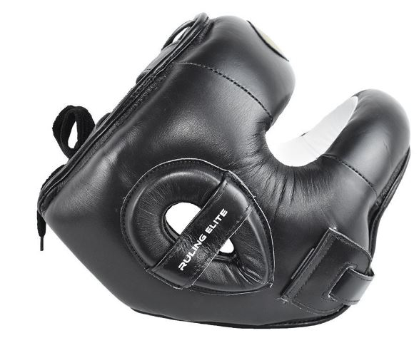 Custom Logo Design High Quality Genuine Leather MMA Boxing Safety Training Head Guard Nose Bar