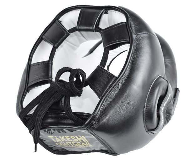Custom Logo Design High Quality Genuine Leather MMA Boxing Safety Training Head Guard Nose Bar