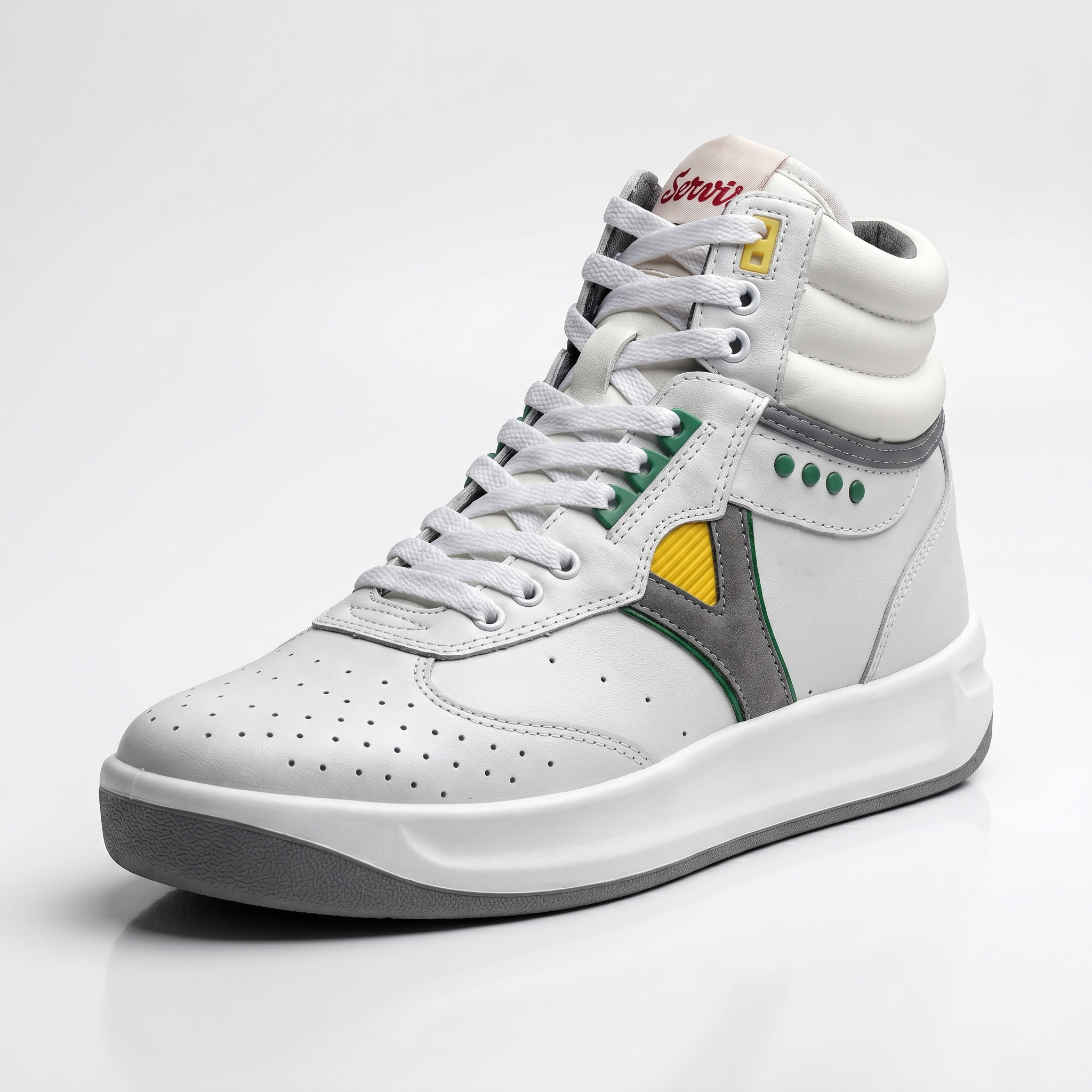 (SIZE 11) High Top Fashion Sneakers Men Afghani Tali Style OG, PU Sole, Superior Cushioning, Comfortable Lace Up Round Toe Shoes