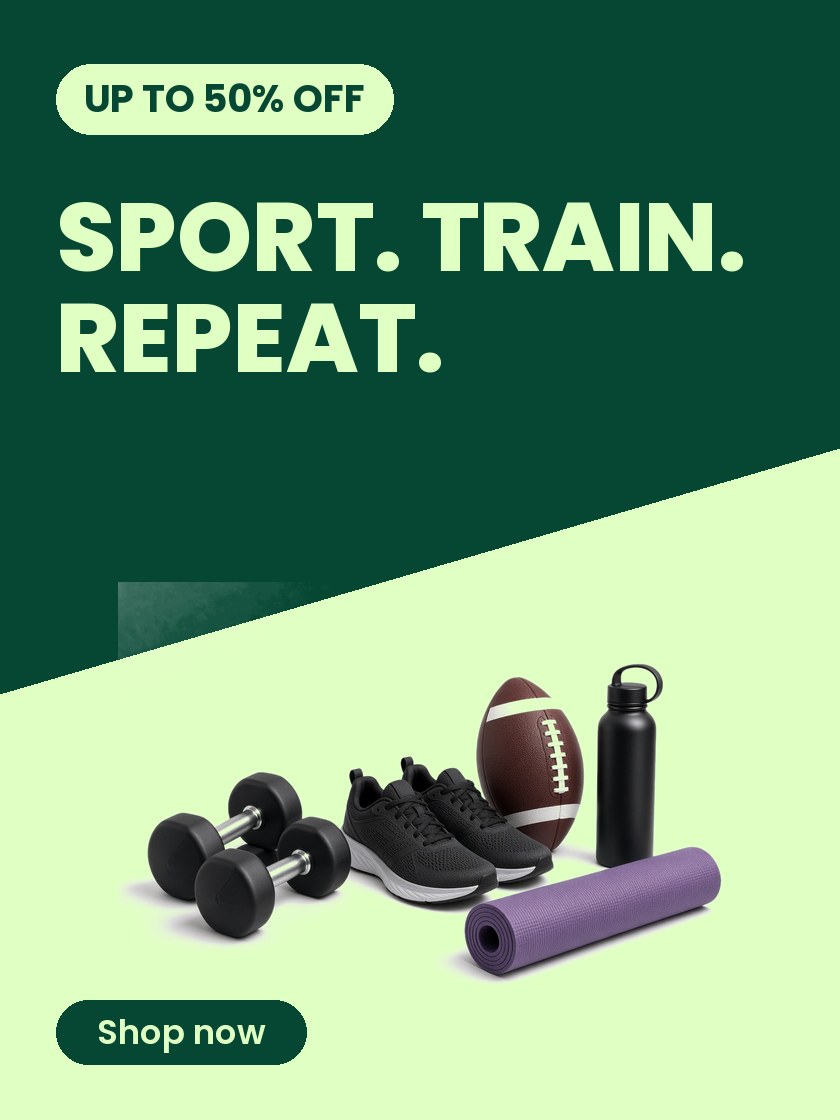 SPORT. TRAIN. REPEAT. - UP TO 50% OFF