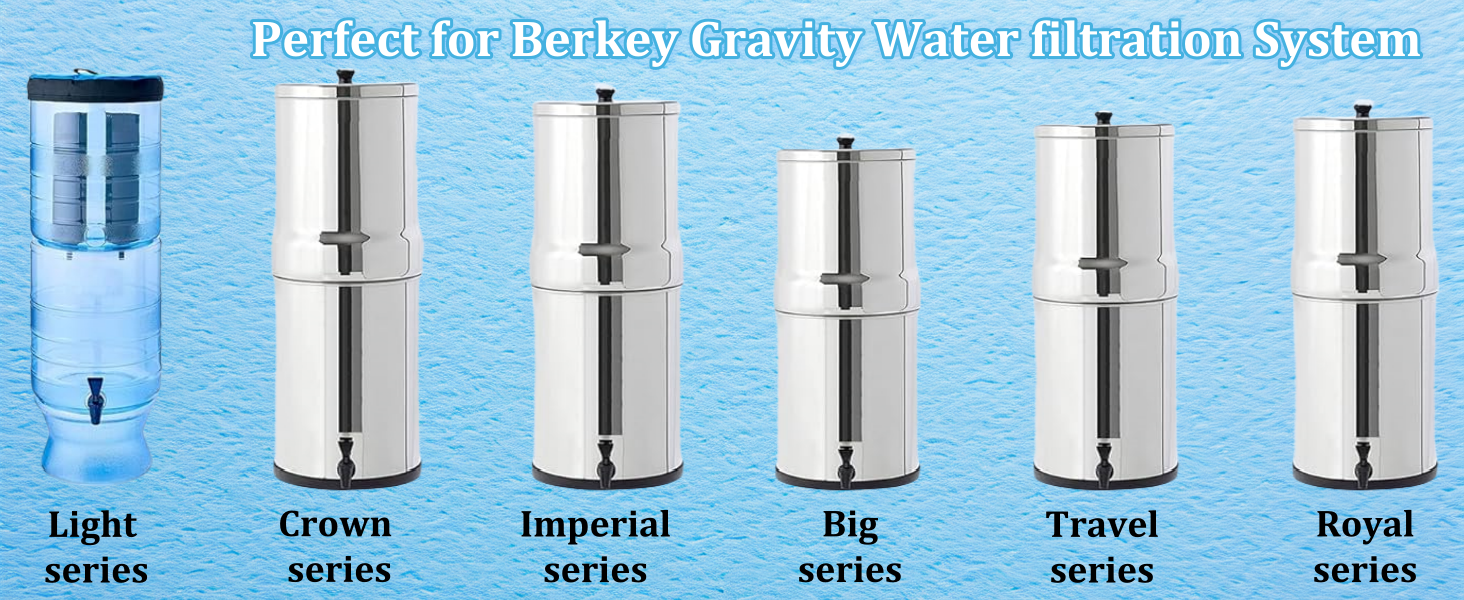 Water Filter Replacement for Berkey Systems, Compatible with BB9-2 Black & PF-2 banner 5