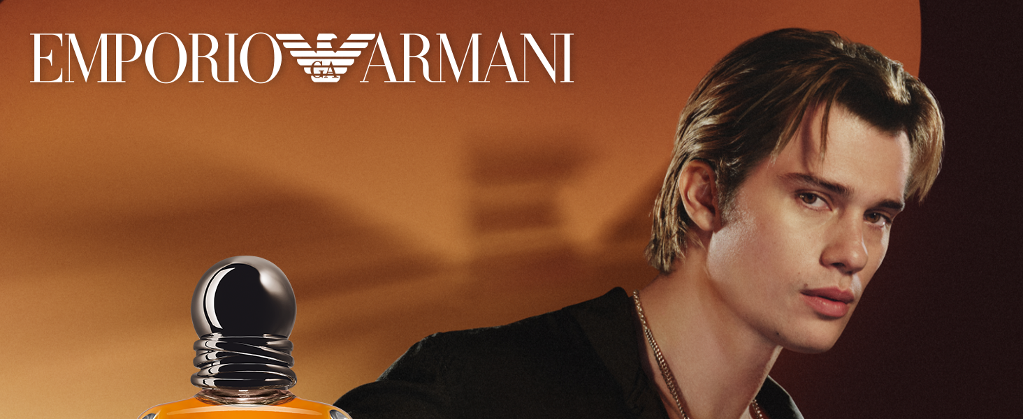 Armani Beauty Stronger With You Eau de Toilette for Men, Warm Spicy Cologne with banner 1