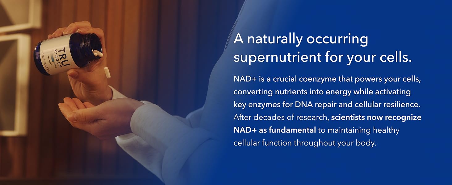 TRU NIAGEN Patented NAD+ Supplement – 300 mg Nicotinamide Riboside (NR) for Anti banner 4