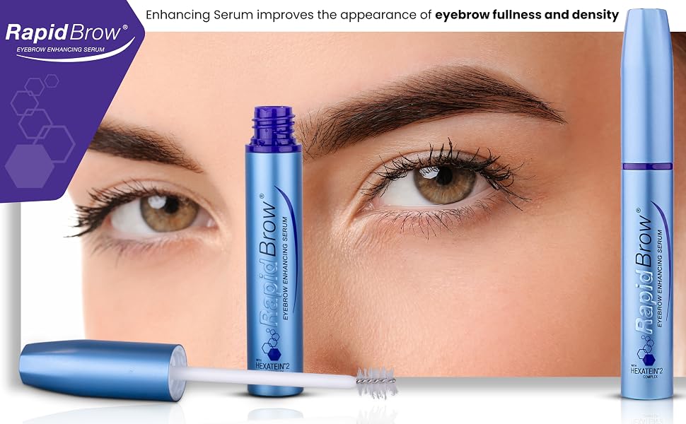RAPIDBROW Eyebrow Enhancing Serum | Thicker, Fuller Looking Brows | Nourishing P banner 1