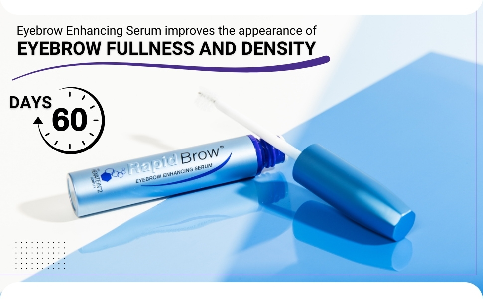 RAPIDBROW Eyebrow Enhancing Serum | Thicker, Fuller Looking Brows | Nourishing P banner 3
