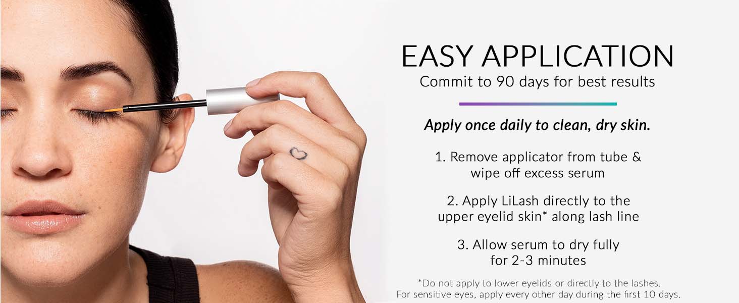 LiLash Purified Eyelash Serum | Longer, Fuller-Looking Lashes | Lash Growth Enha banner 5