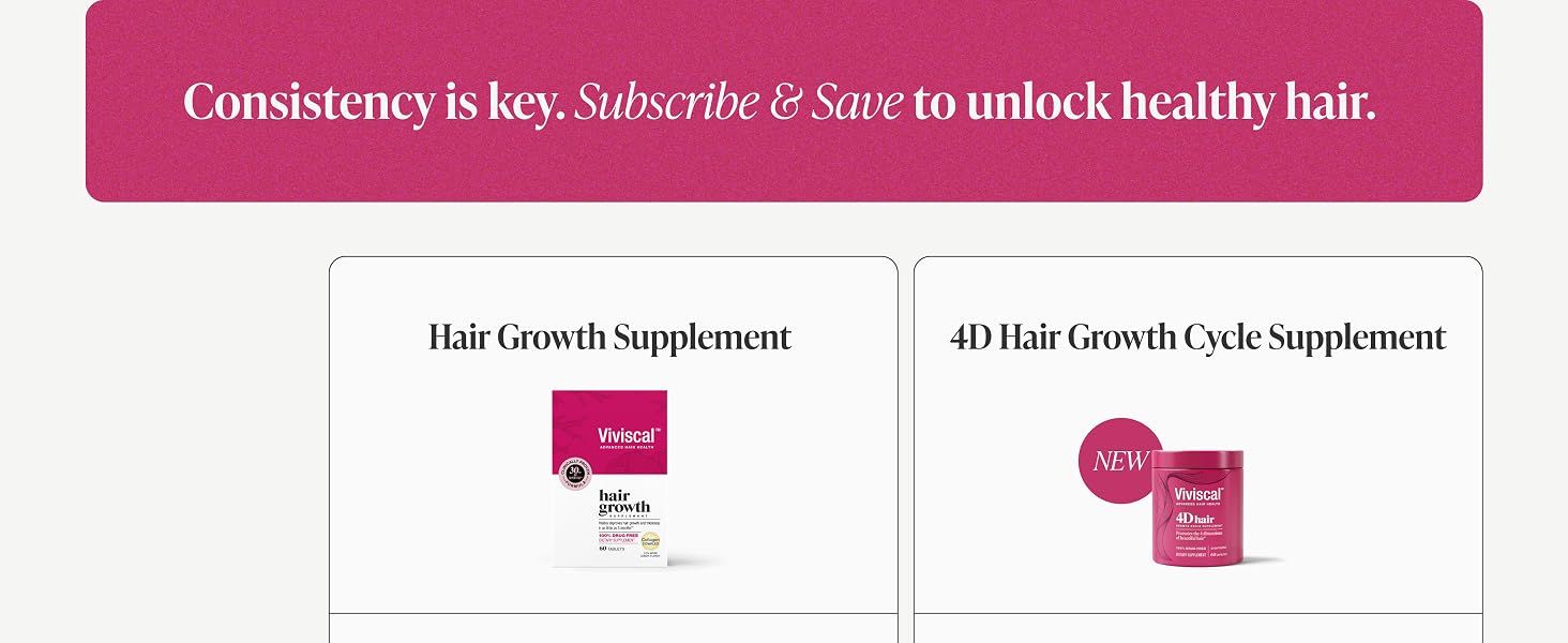 Viviscal Hair Growth Supplements for Women – Thicker, Fuller Hair Support for Th banner 3