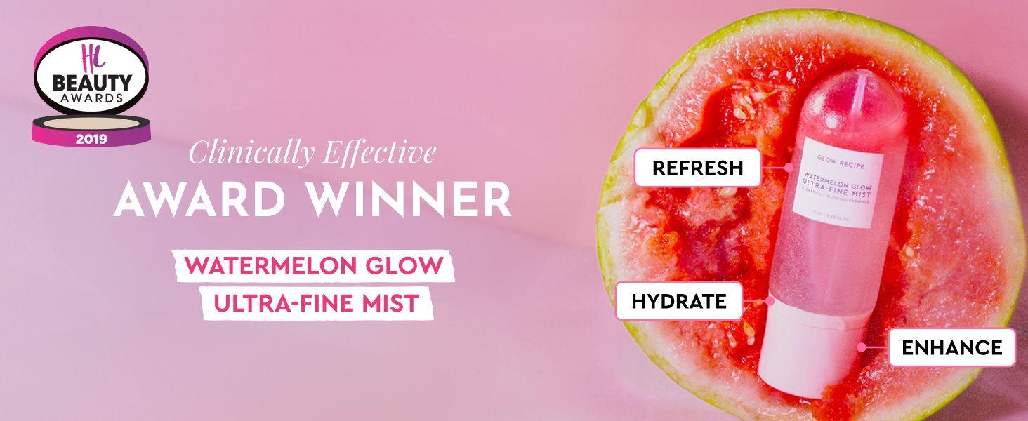 Glow Recipe Watermelon Glow Facial Spray & Hydrating Mist 75ml – Ultra-Fine Face banner 1