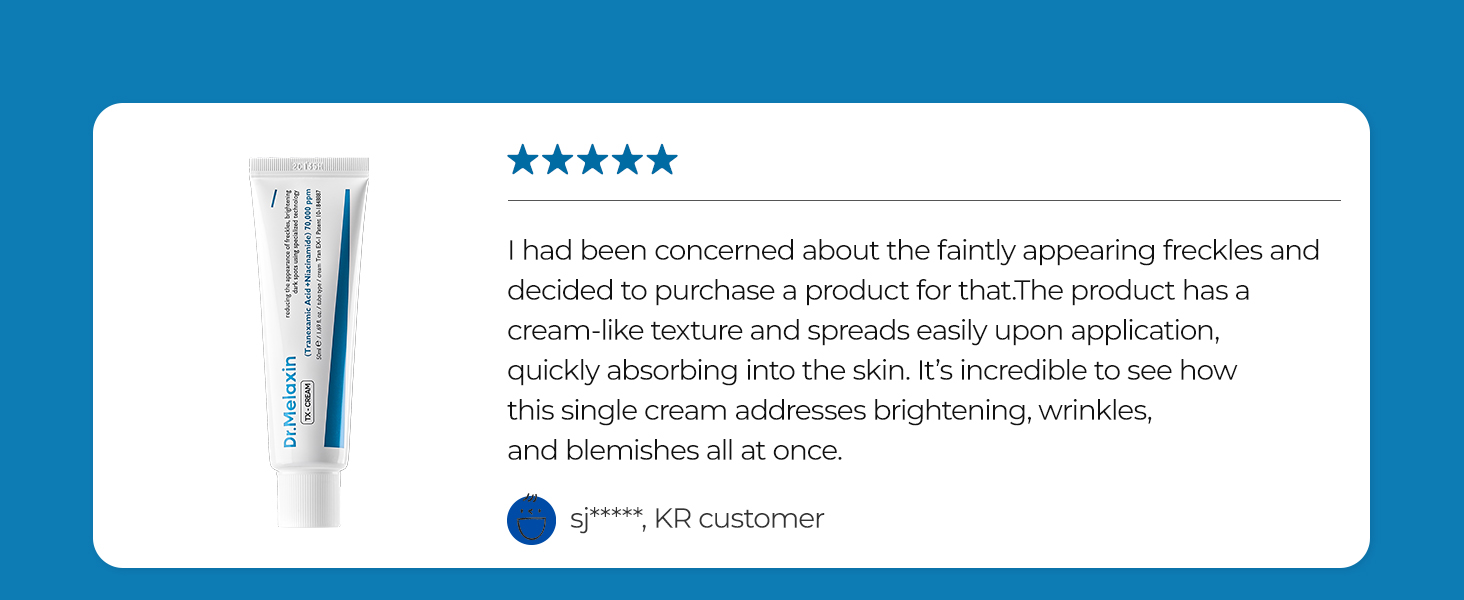 DR.Melaxin TX Tranexamic Acid Cream – Anti-Freckle & Anti-Pigmentation Skin Crea banner 2