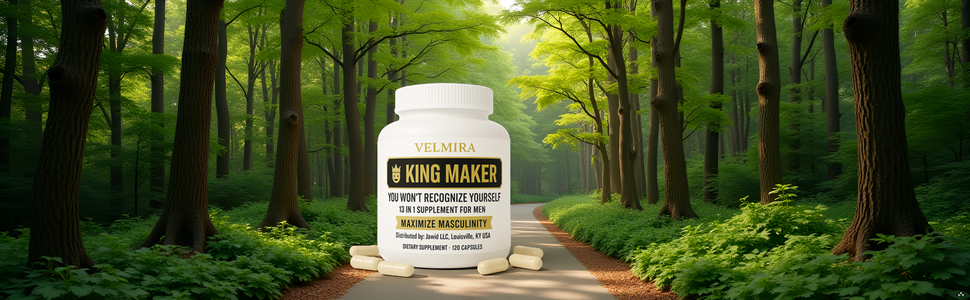 Velmira® King Maker 13-in-1 Supplement for Men & Women | Sugar-Free Energy Suppo banner 1