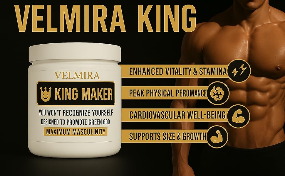 Velmira® King Maker 13-in-1 Supplement for Men & Women | Sugar-Free Energy Suppo banner 3