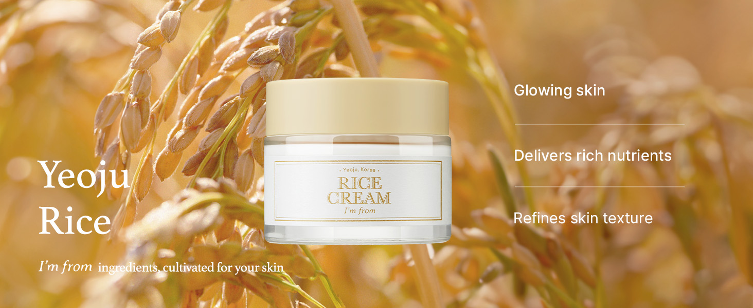 Rice Cream with Rice Bran Essence & Ceramide, 1.76 oz – Hydrating, Glowing Skin, banner 4