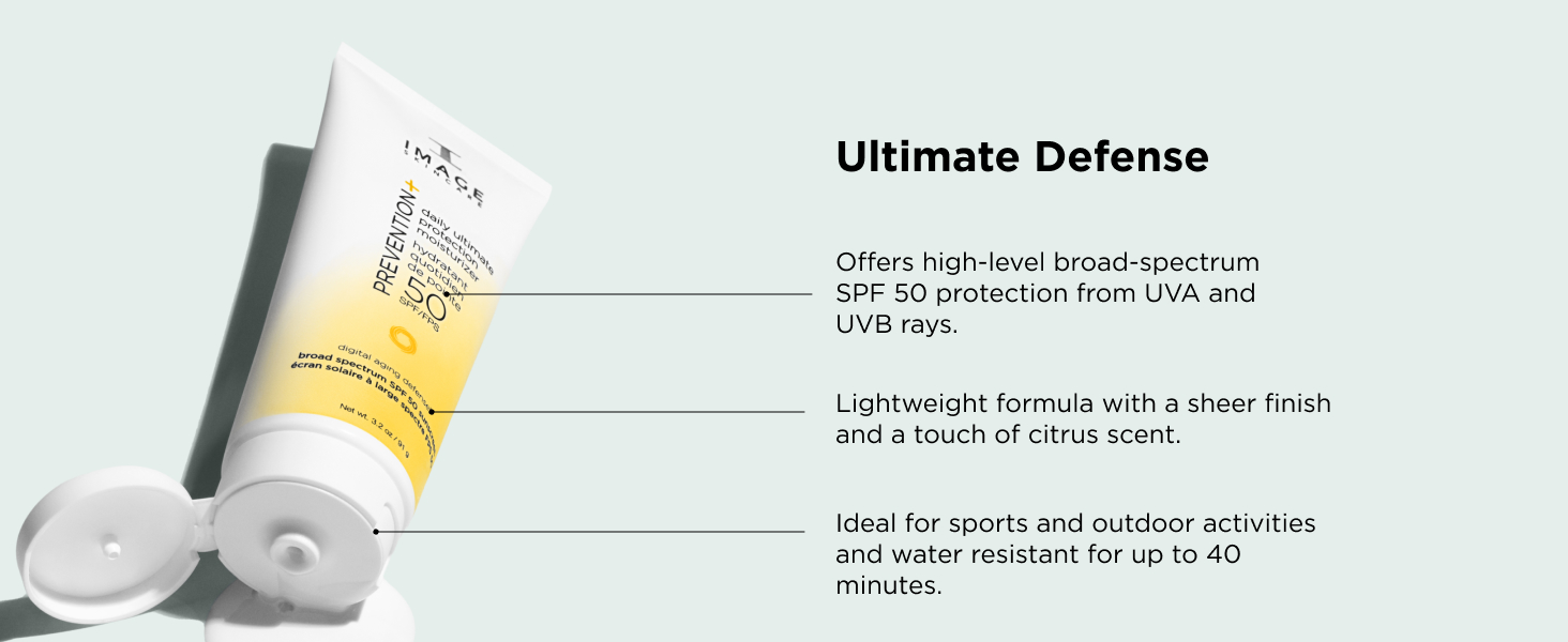 IMAGE Skincare PREVENTION+ Daily Ultimate Protection Moisturizer SPF 50 – Zinc O banner 5