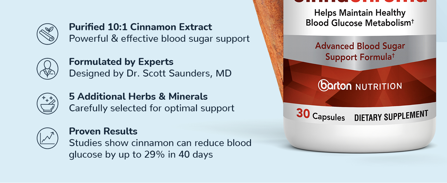 CinnaChroma Capsules – Cinnamon 10:1 Extract with Chromium, Vanadium, Selenium & banner 3
