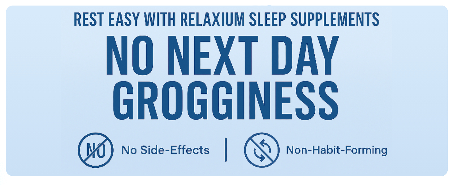 Relaxium Sleep Aid for Adults – Melatonin 5mg with Magnesium Glycinate, Valerest banner 3