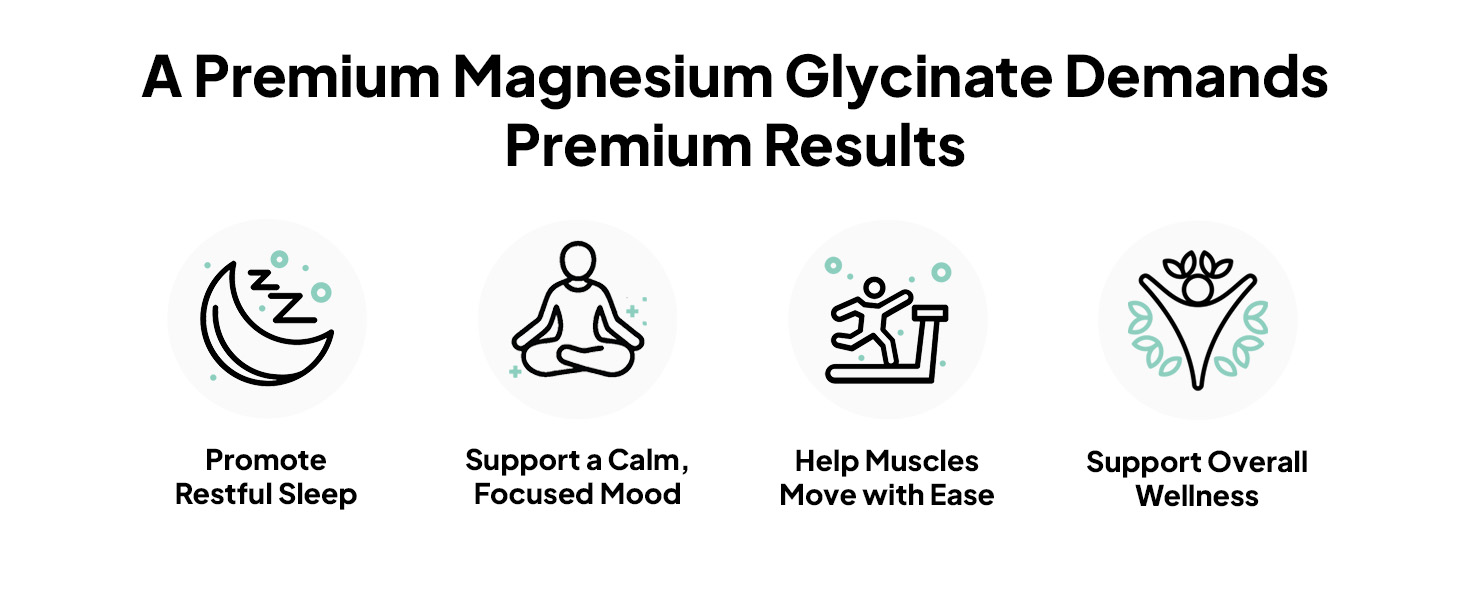Organics Ocean Pure Magnesium Glycinate with Zinc – Maximum Strength Chelated Ma banner 3