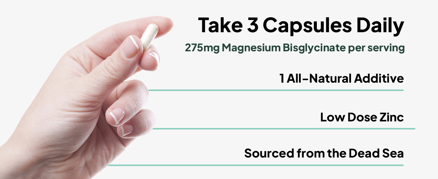 Organics Ocean Pure Magnesium Glycinate with Zinc – Maximum Strength Chelated Ma banner 2