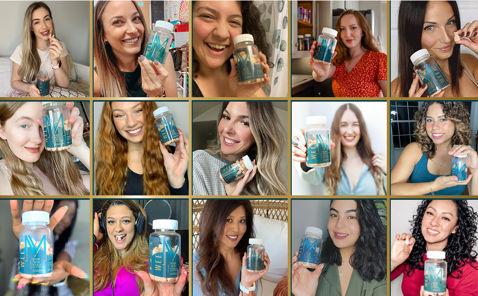 WEEM Hair, Skin & Nails Gummies – Vegan Biotin Vitamins for Women & Men | Suppor banner 2