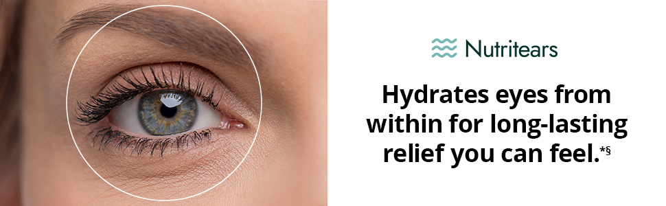 Blink NutriTears Dry Eye Supplement – Clinically Proven Eye Care Formula with Lu banner 1