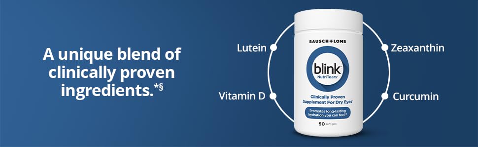 Blink NutriTears Dry Eye Supplement – Clinically Proven Eye Care Formula with Lu banner 3