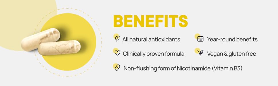 Heliocare Advanced Niacin B3 Supplement – Fernblock PLE 240mg & Vitamin B3 500mg banner 2