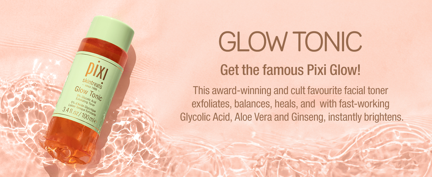 Pixi Glow Tonic Glycolic Acid Face Toner – Brightening & Radiance Boosting Daily banner 1