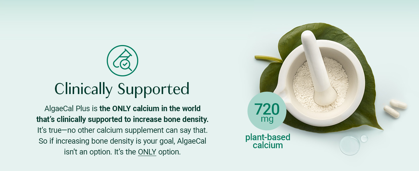 AlgaeCal Organic Red Algae Calcium with Vitamin K2, D3, Magnesium & Trace Minera banner 4